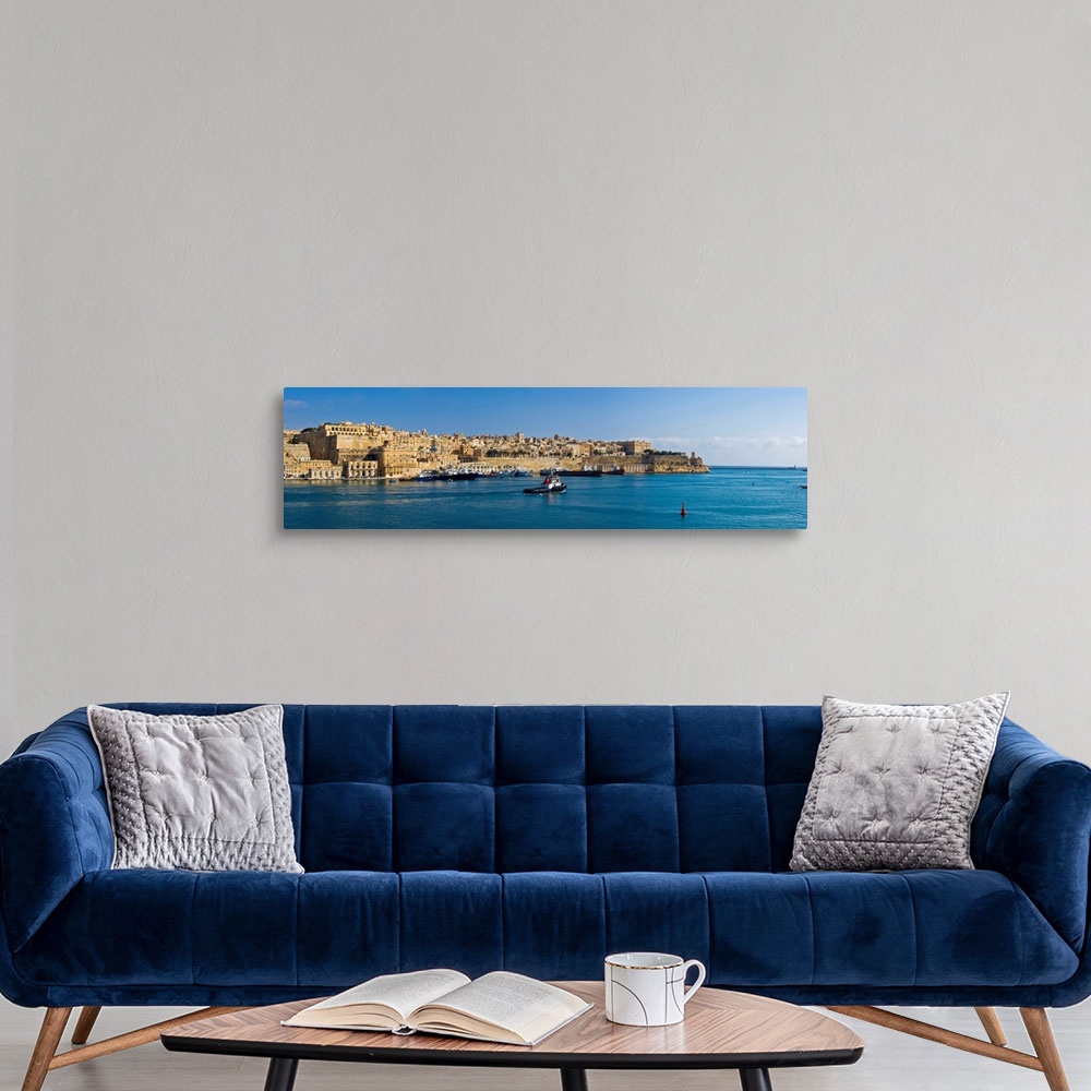 A modern room featuring Malta, Valletta, Mediterranean sea, View of Valletta from Senglea