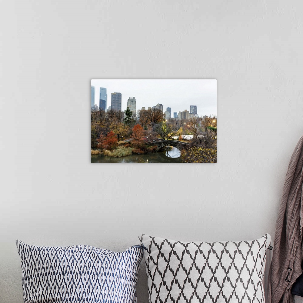 A bohemian room featuring USA, New York City, Manhattan, Central Park, Central Park in winter