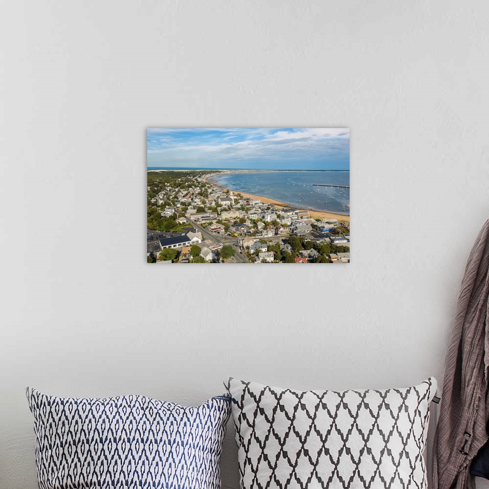 A bohemian room featuring USA, Massachusetts, New England, Cape Cod, Provincetown, View from Pilgrim Monument.