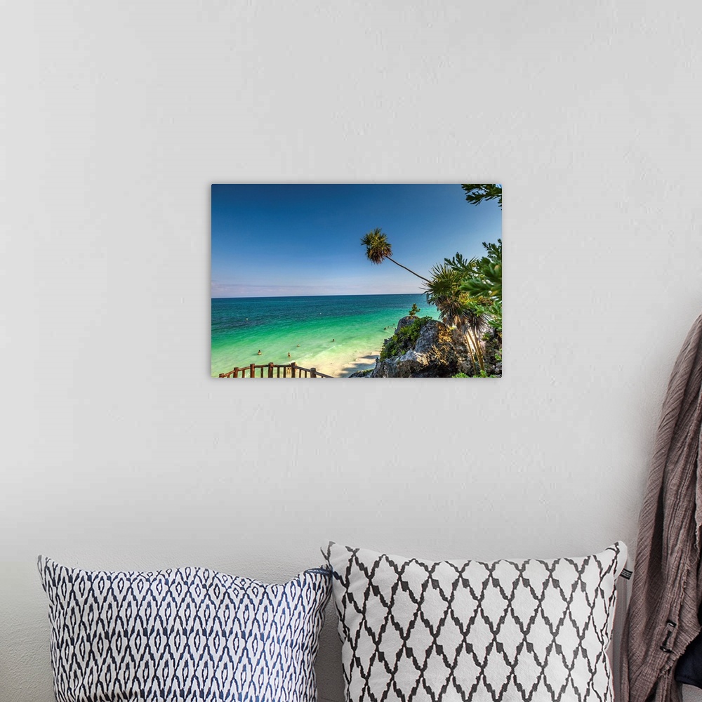 A bohemian room featuring Mexico, Quintana Roo, Riviera Maya, Tulum, Caribbean sea..