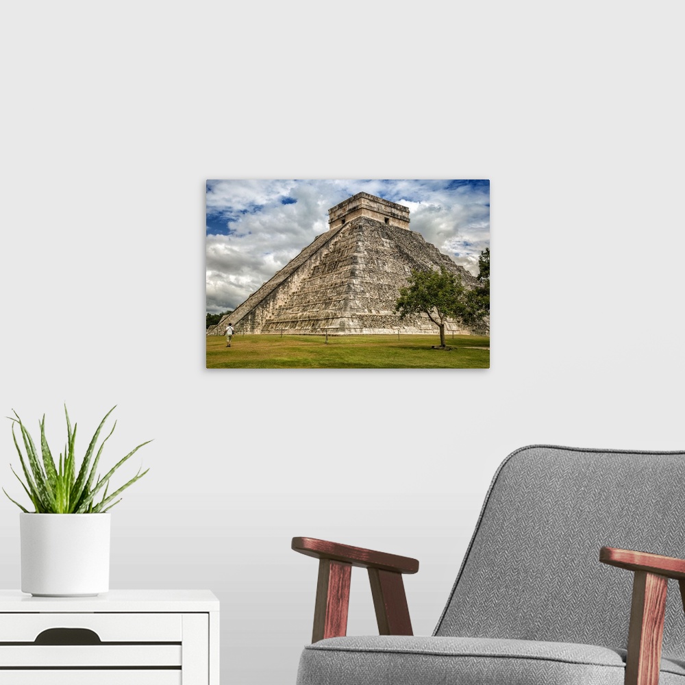 A modern room featuring Mexico, Yucatan, Chichen Itza, El Castillo.