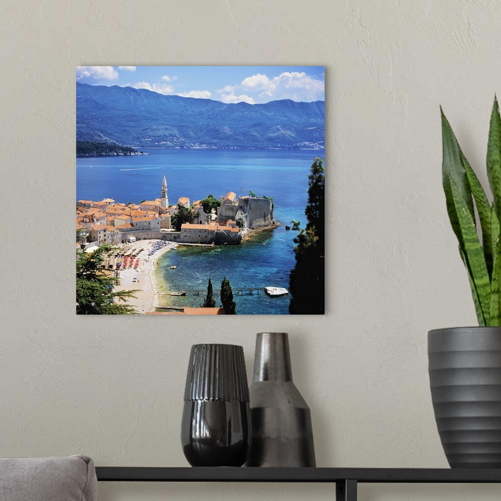 A modern room featuring Montenegro, Budva, Historical centre and citadel