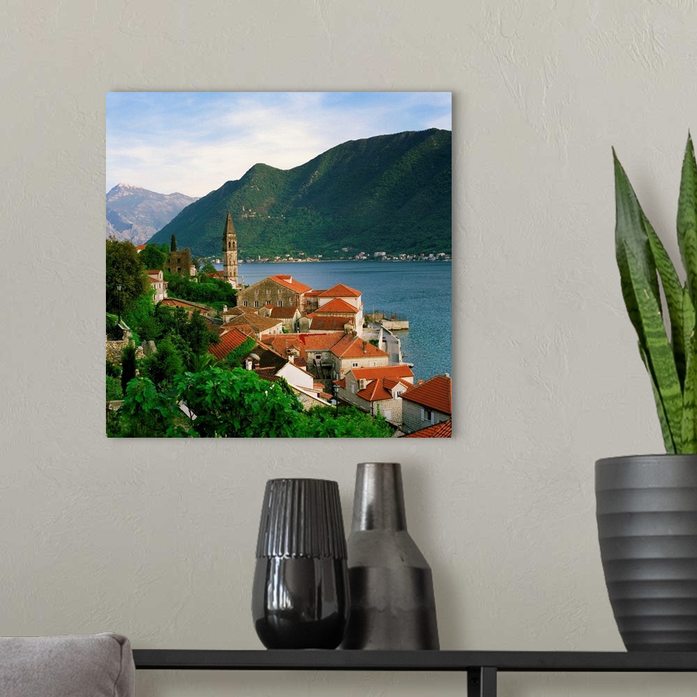 A modern room featuring Montenegro, Kotor Bay, Mediterranean sea, Adriatic Coast, Perast