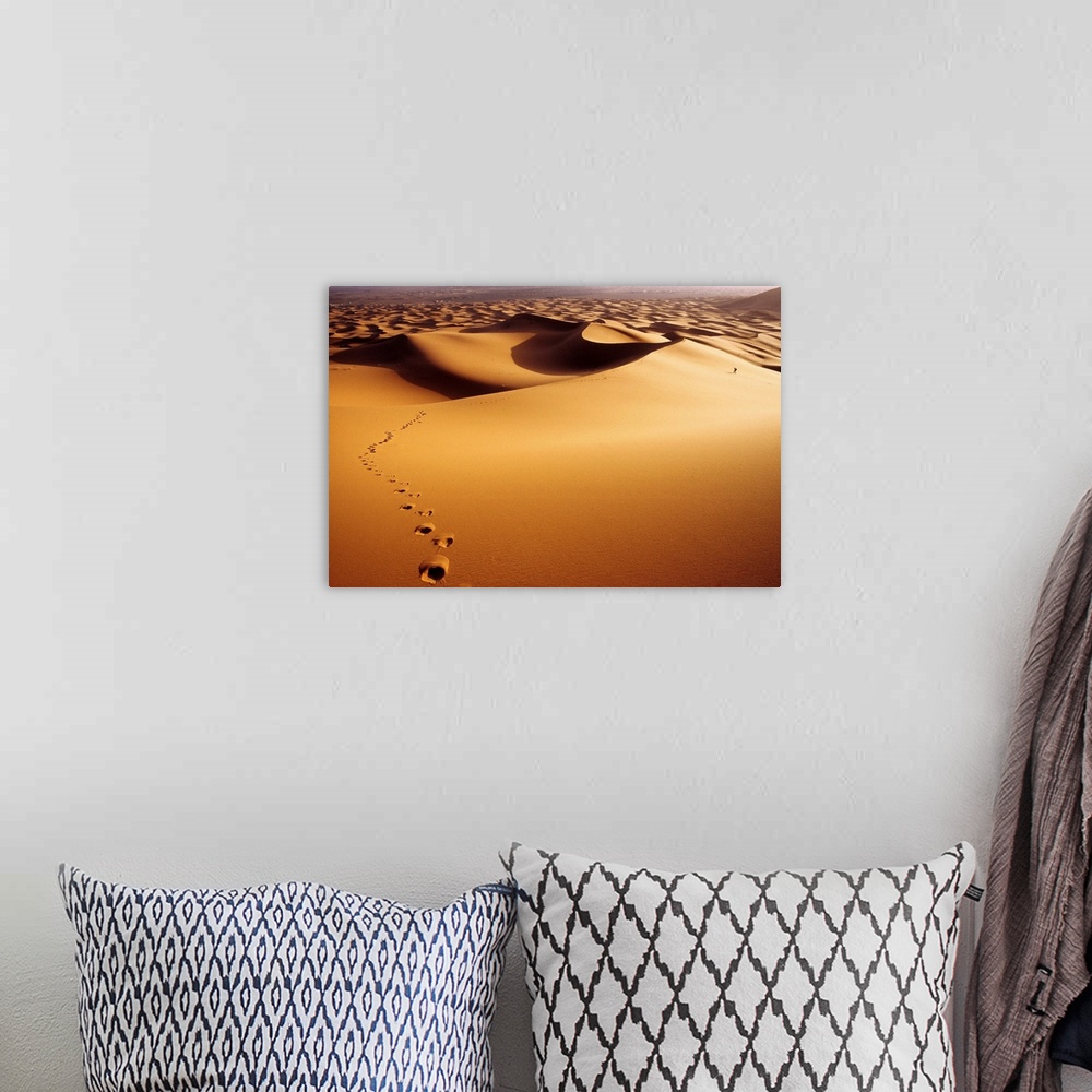 A bohemian room featuring Morocco, Erg Chebbi, Merzouga, Sand dunes.