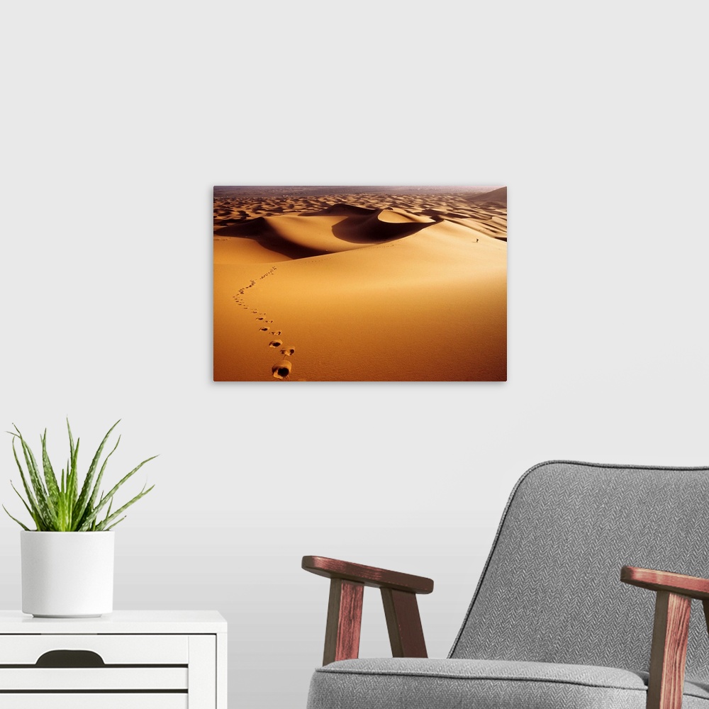 A modern room featuring Morocco, Erg Chebbi, Merzouga, Sand dunes.