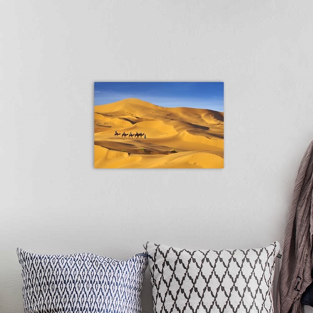 A bohemian room featuring Morocco, South Morocco, Sahara Desert, Erg Chebbi Desert, Merzouga, Camel Trek in the desert