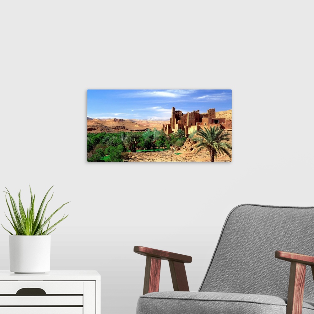 A modern room featuring Morocco, Tamdaght, High Atlas, Kasbah of Tamdaght