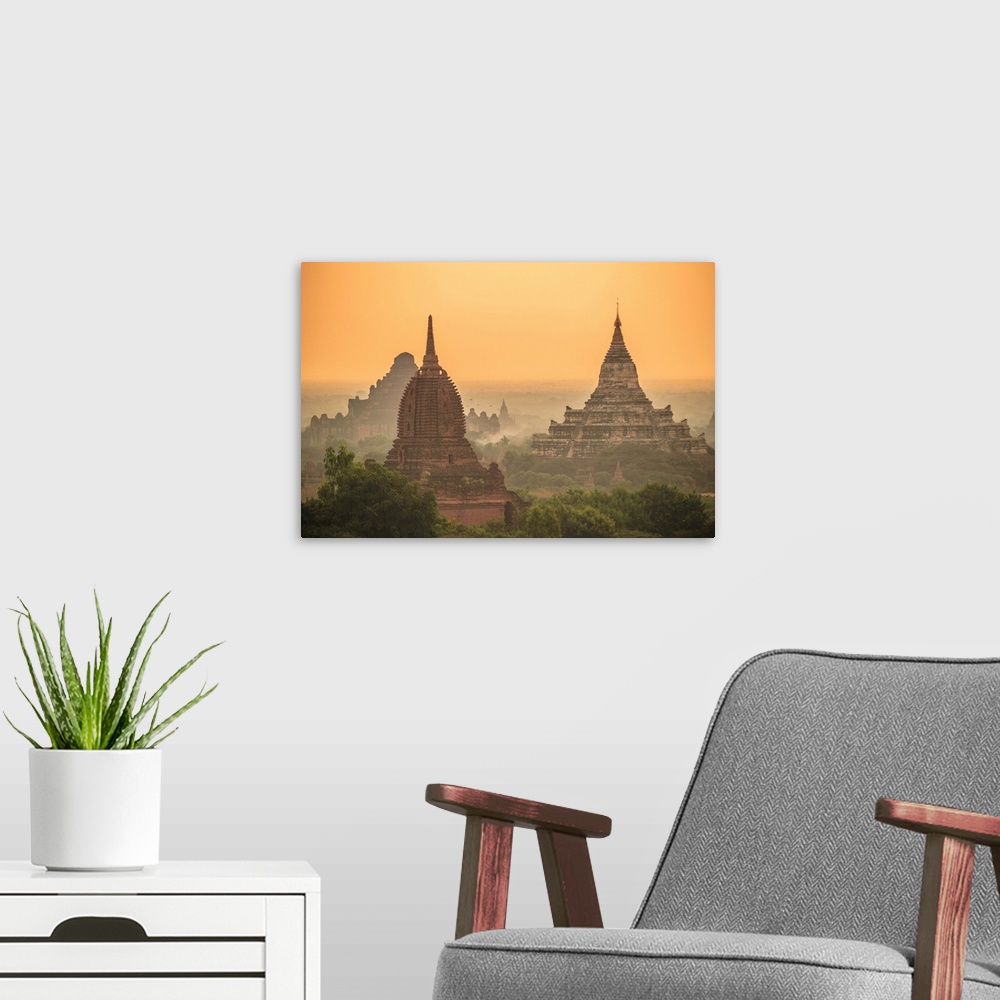 A modern room featuring Myanmar, Mandalay, Bagan, ancient city located in the Mandalay Region of Burma.
