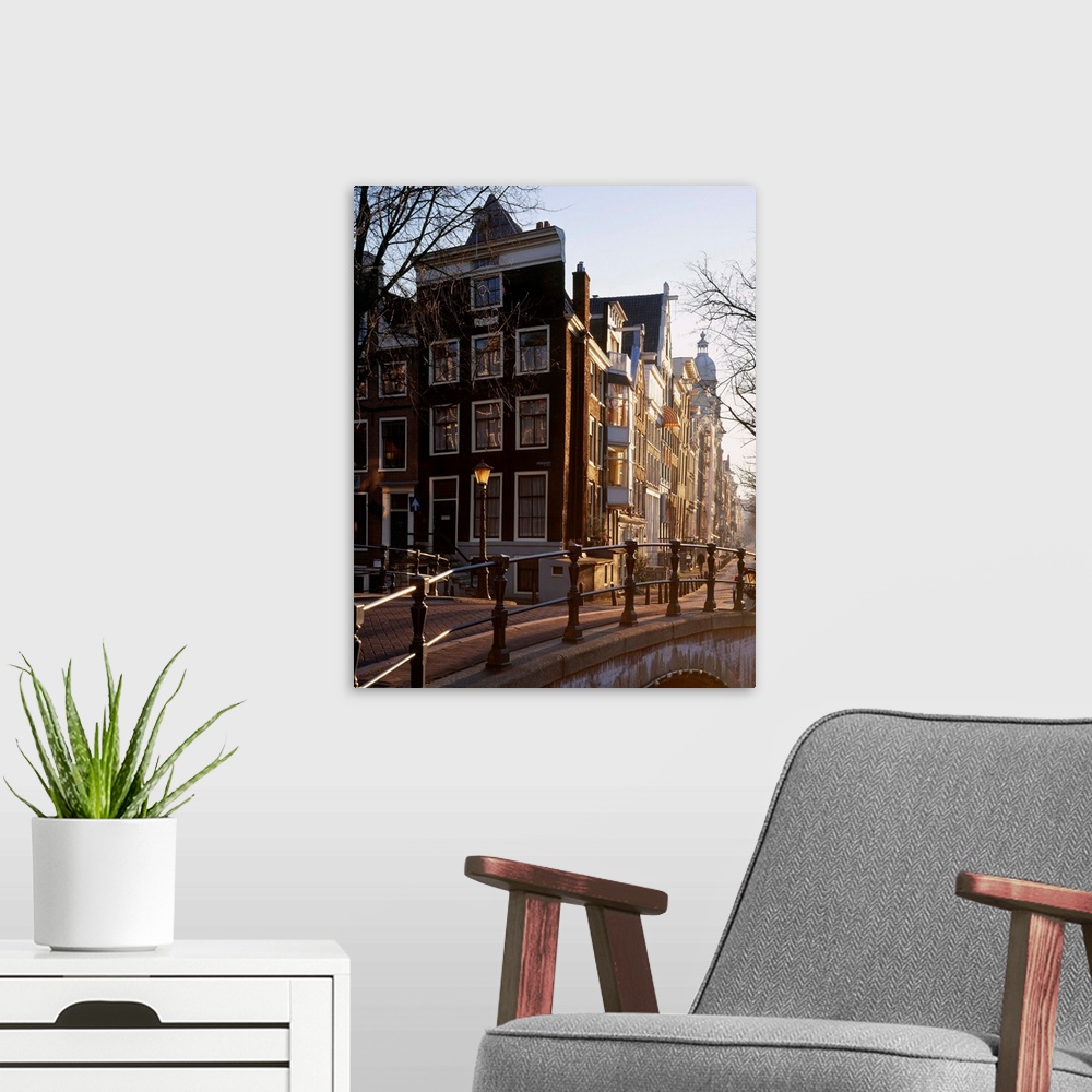 A modern room featuring Netherlands, Amsterdam, Benelux, Houses along Keizersgracht canal