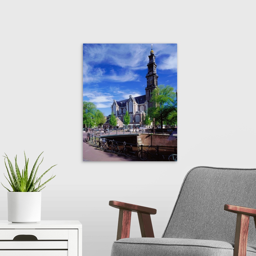 A modern room featuring Netherlands, Amsterdam, Westerkerk, church