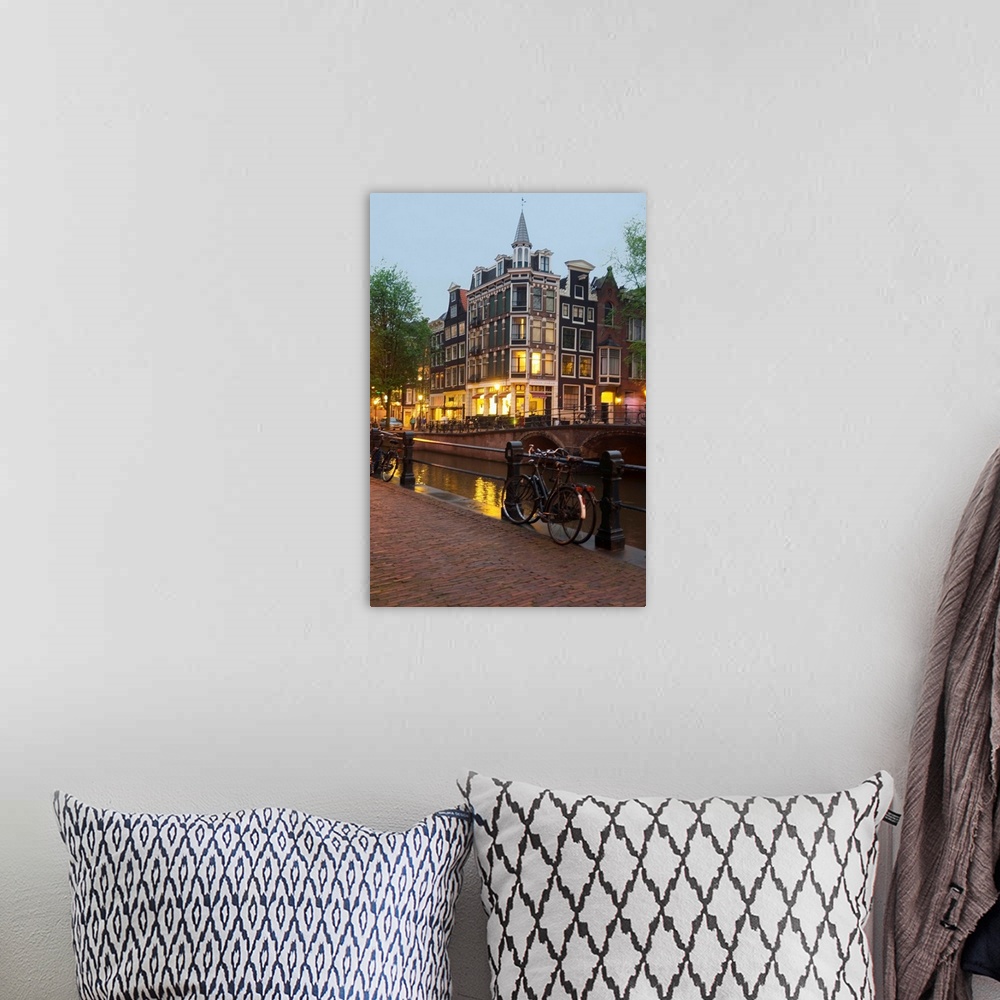 A bohemian room featuring Netherlands, Nederland, North Holland, Noord-Holland, Amsterdam, view on the canal