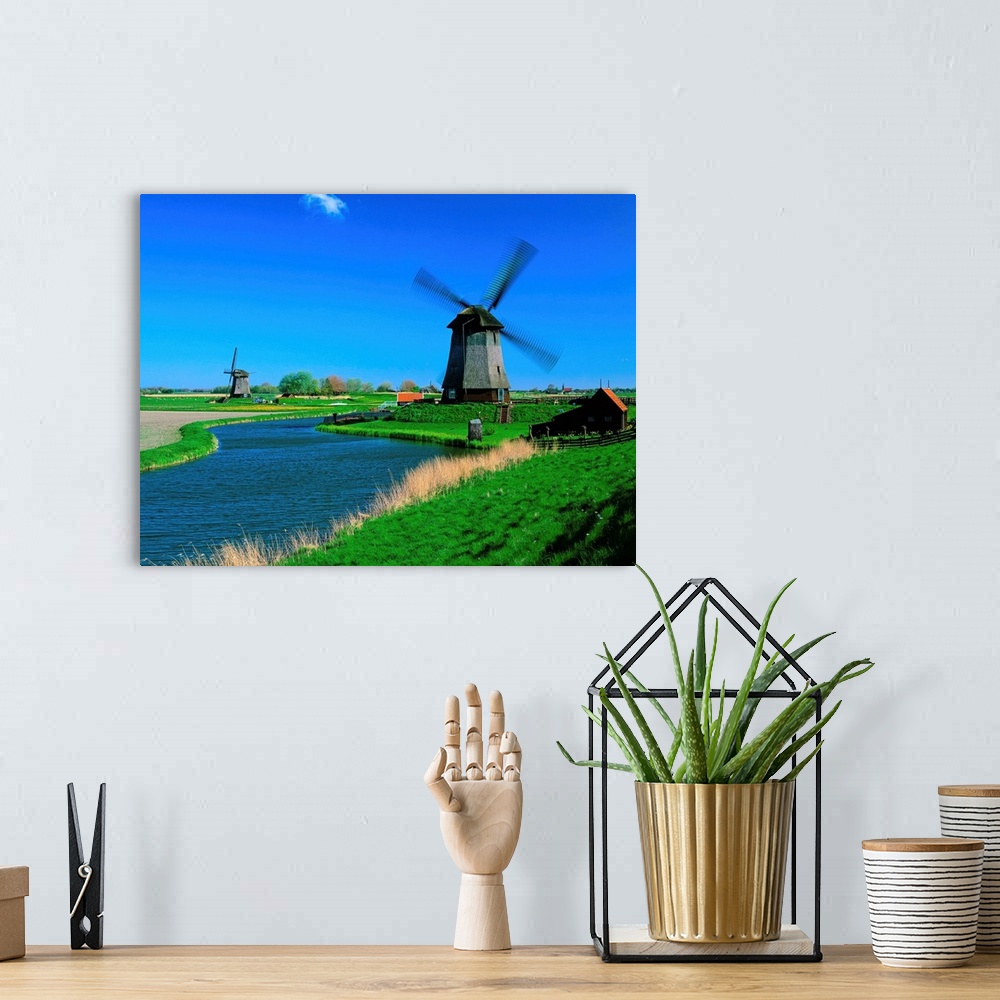A bohemian room featuring Netherlands, Schermerhorn, Windmill
