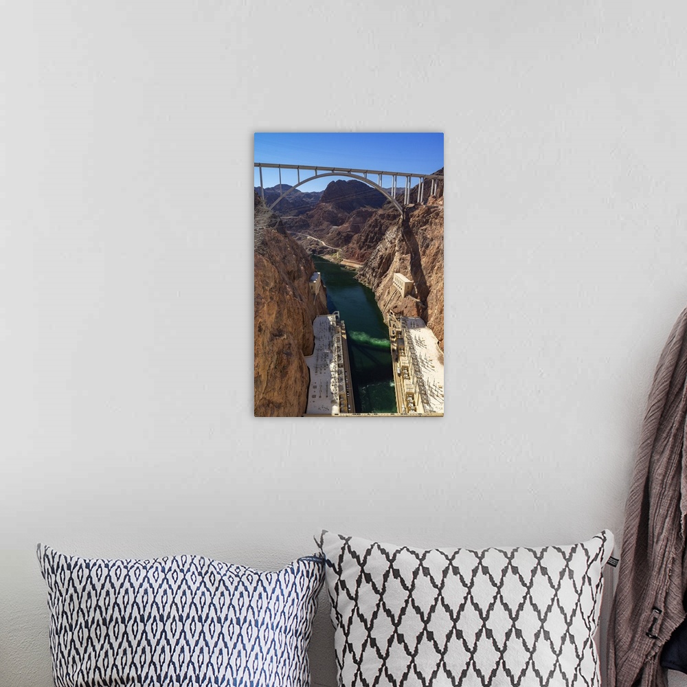 A bohemian room featuring Nevada, Hoover Dam, Mike O'Callaghan-Pat Tillman Memorial Bridge