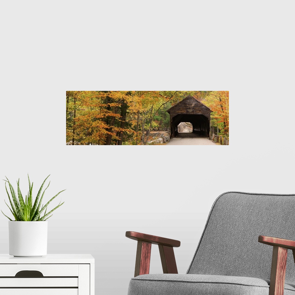 A modern room featuring New Hampshire, Albany, Kancamagus Highway, The Albany covered bridge