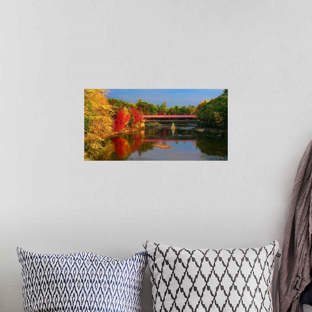 A bohemian room featuring New Hampshire, Conway, New England, White Mountains, The Saco River Bridge