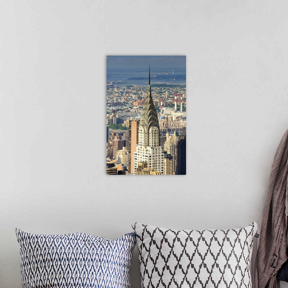 A bohemian room featuring USA, New York City, Manhattan, Midtown, Chrysler Building.