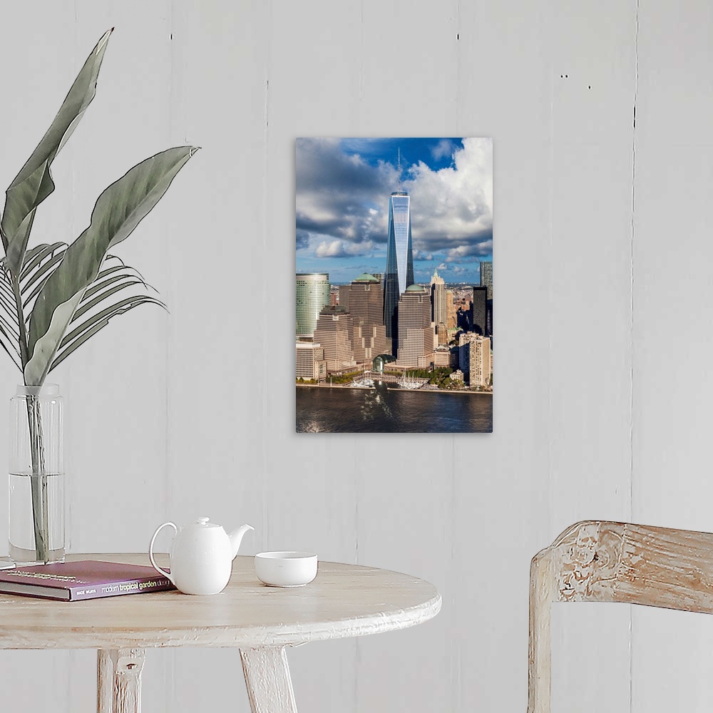 A farmhouse room featuring USA, New York City, Manhattan, Lower Manhattan, Freedom Tower in the Financial District.