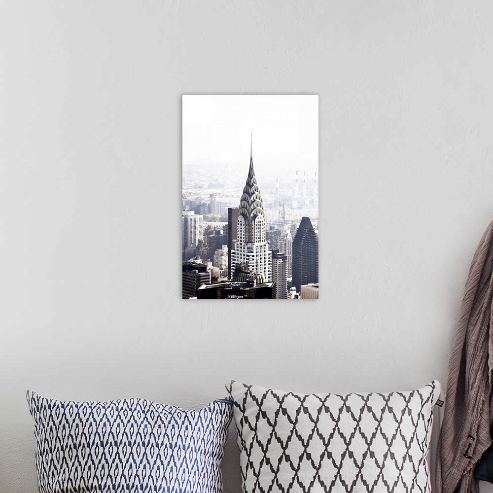 A bohemian room featuring USA, New York City, Manhattan, Midtown, Chrysler Building.