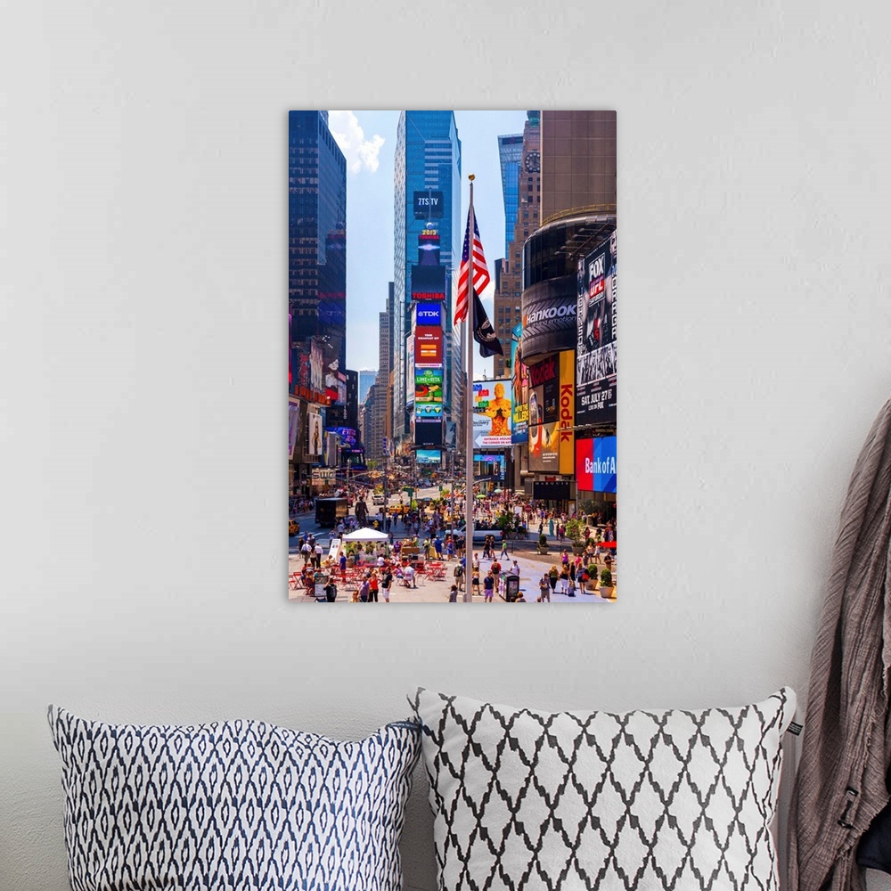 A bohemian room featuring USA, New York City, Manhattan, Midtown, Times Square.