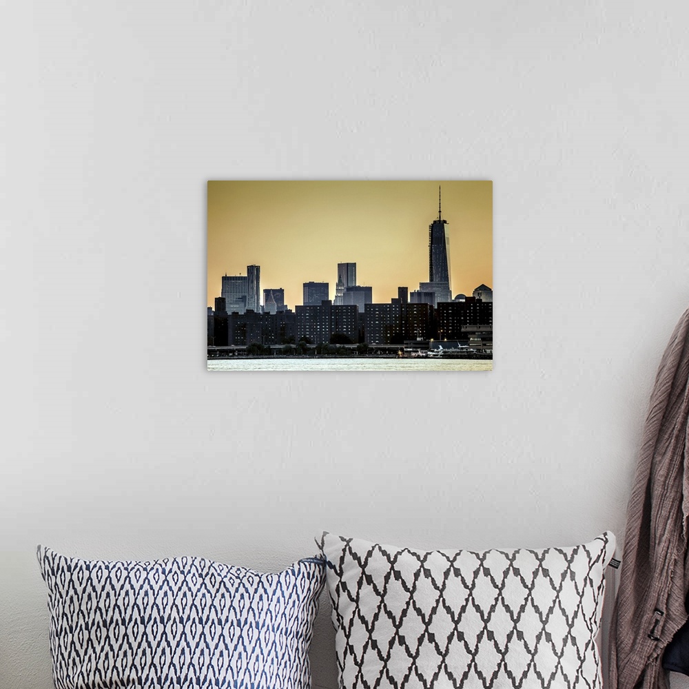 A bohemian room featuring New York, New York City City, from Long Island City.