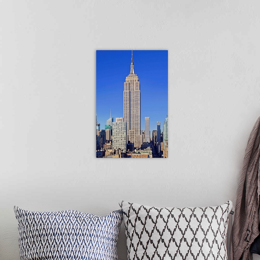 A bohemian room featuring New York, New York City, Empire State Building