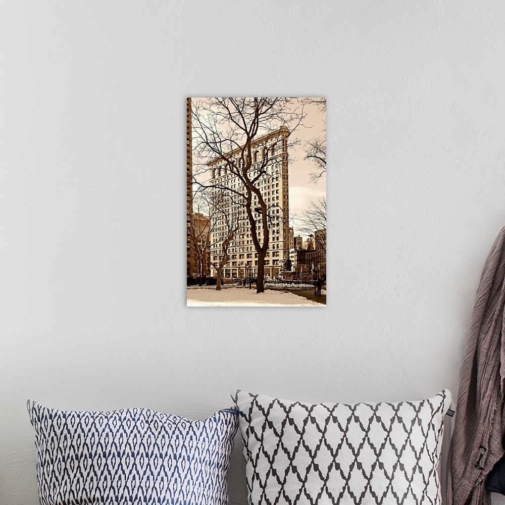 A bohemian room featuring New York, New York City, Flat Iron Building from Madison Square park