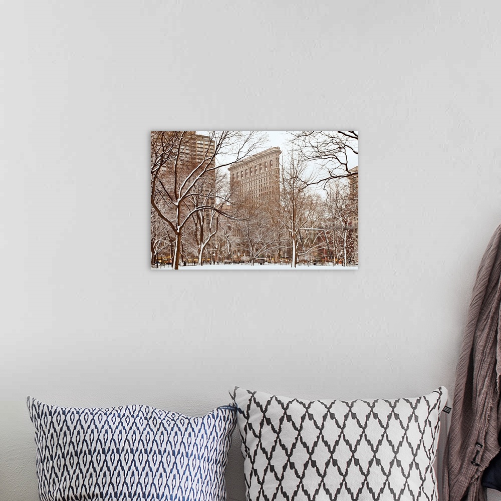 A bohemian room featuring New York, New York City, Flat Iron Building from Madison Square Park