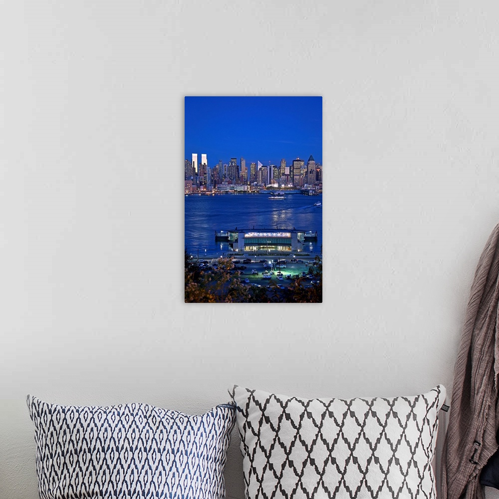 A bohemian room featuring New York, NYC, Skyline from Weehawken New Jersey