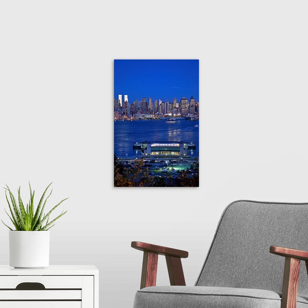 A modern room featuring New York, NYC, Skyline from Weehawken New Jersey