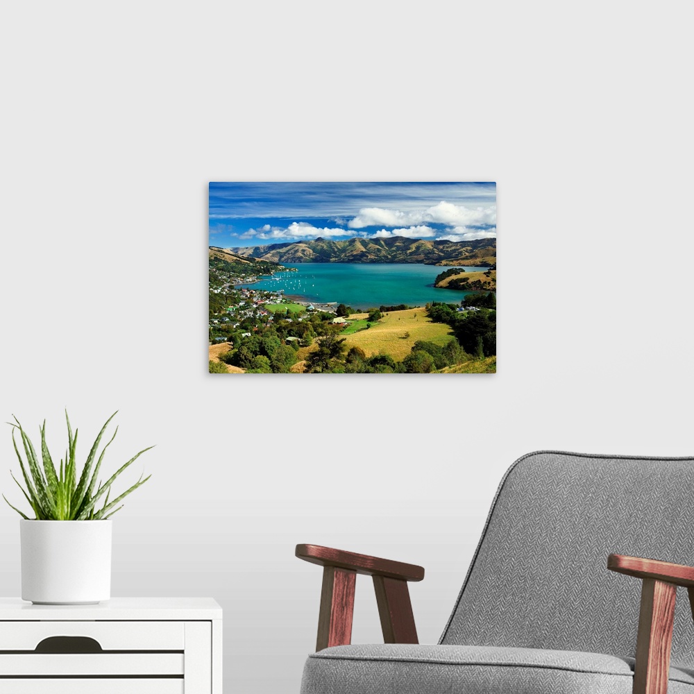 A modern room featuring New Zealand, South Island, Banks Peninsula, Akaroa