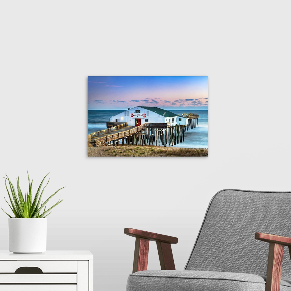 A modern room featuring North Carolina, Outer Banks, Kitty Hawk pier.