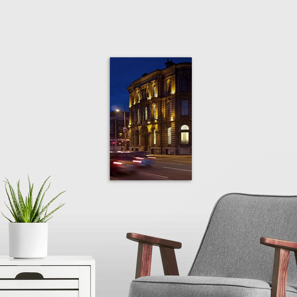 A modern room featuring Northern Ireland, Belfast, Great Britain, A road in the city centre