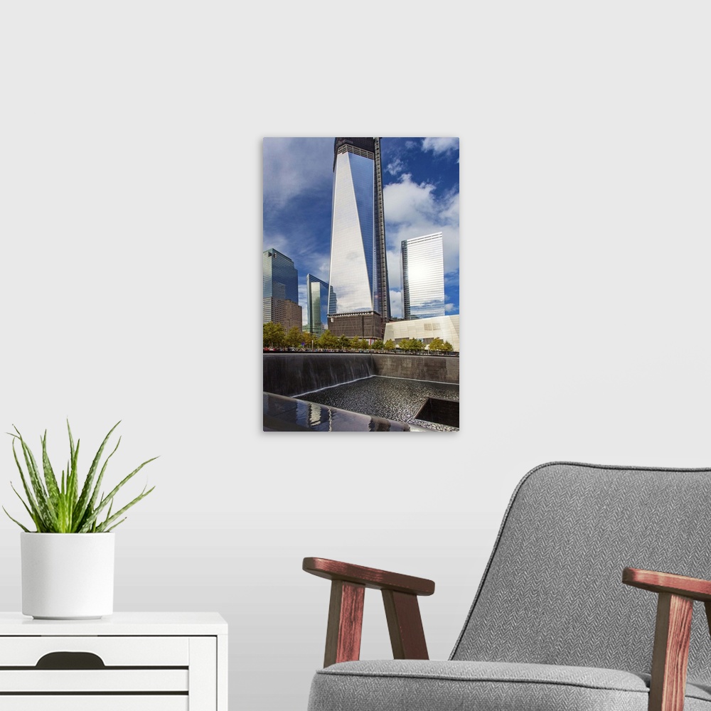 A modern room featuring NYC, World Trade Center Site, National September 11 Memorial and Museum