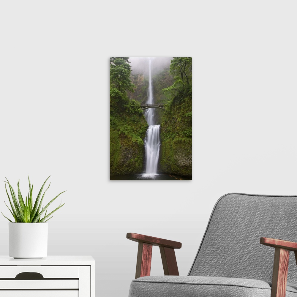 A modern room featuring USA, Oregon, Multnomah falls, Columbia River Gorge region.