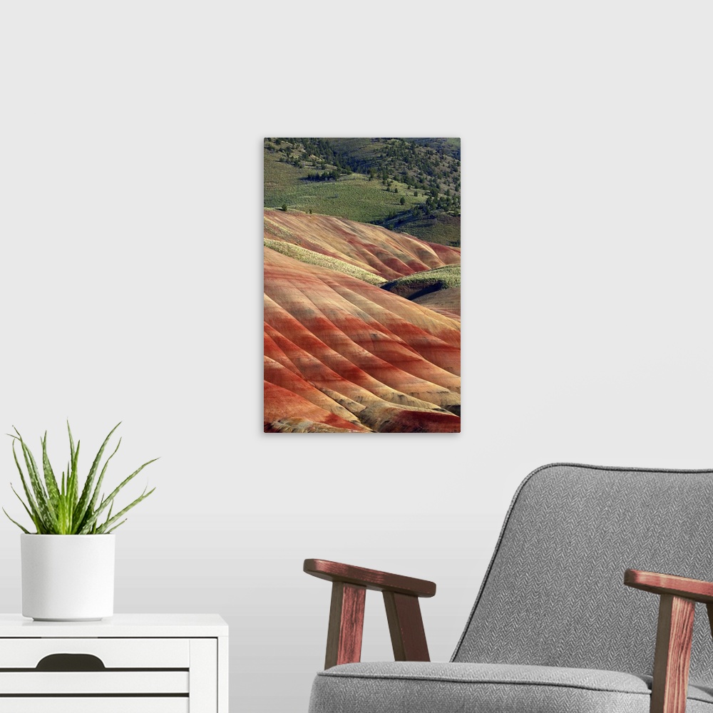 A modern room featuring USA, Oregon, Oregon's Painted Hills.