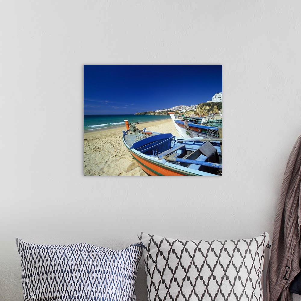 A bohemian room featuring Portugal, Albufeira, Beach and town