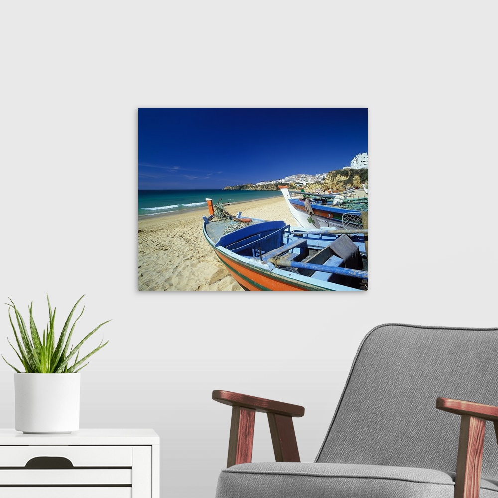 A modern room featuring Portugal, Albufeira, Beach and town