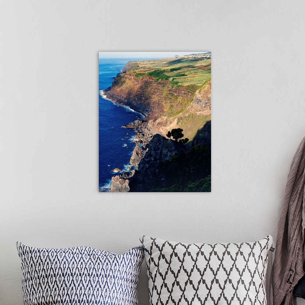 A bohemian room featuring Portugal, Azores, Terceira, coastal scenery