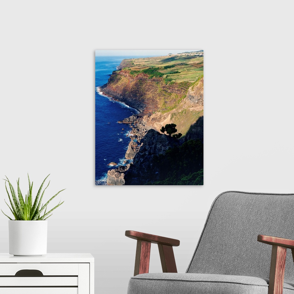A modern room featuring Portugal, Azores, Terceira, coastal scenery