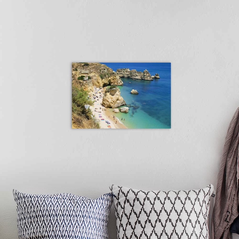 A bohemian room featuring Portugal, Faro, Algarve, Praia de Dona Ana beach, near Lagos