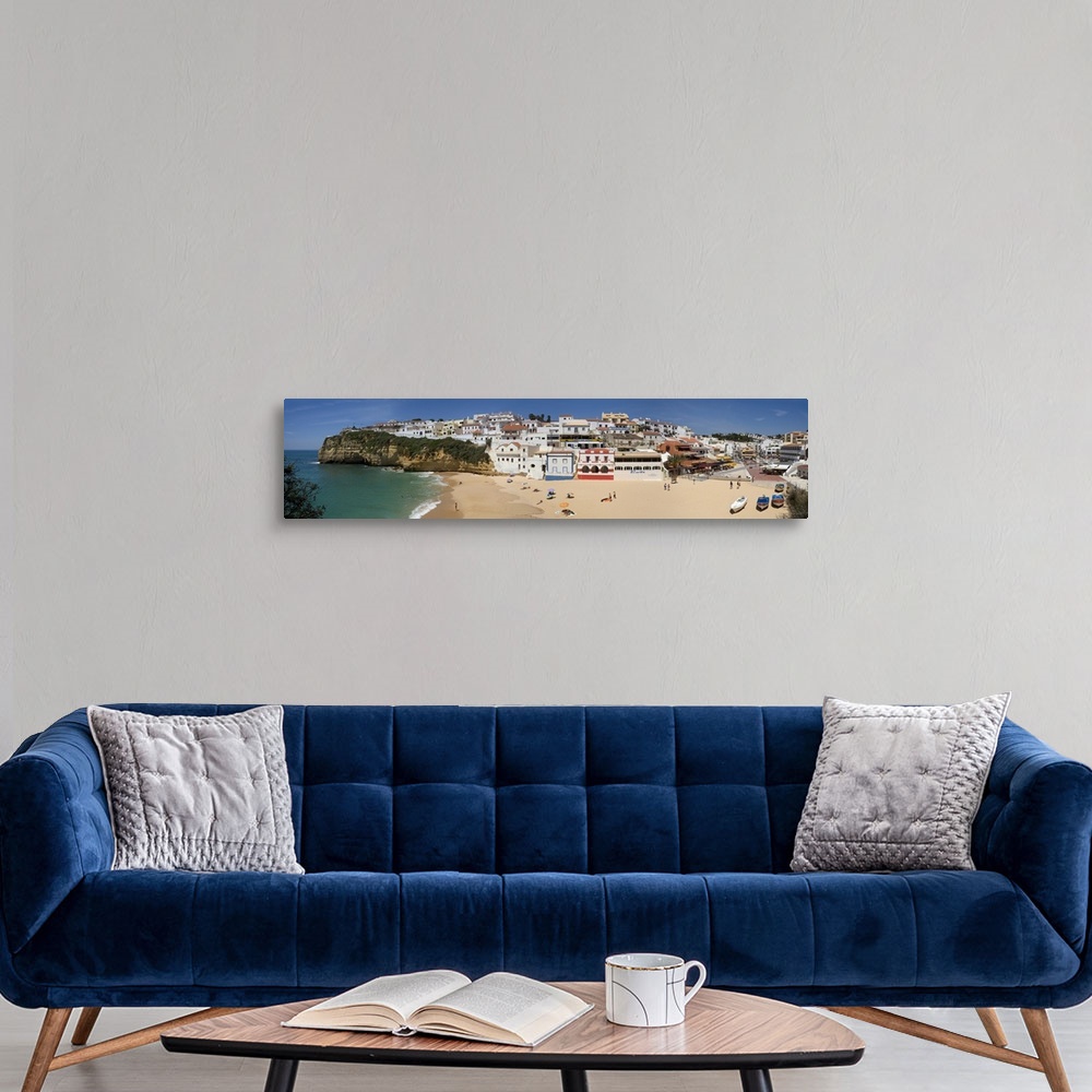 A modern room featuring Portugal, Faro, Algarve, Praia do Carvoeiro village and beach