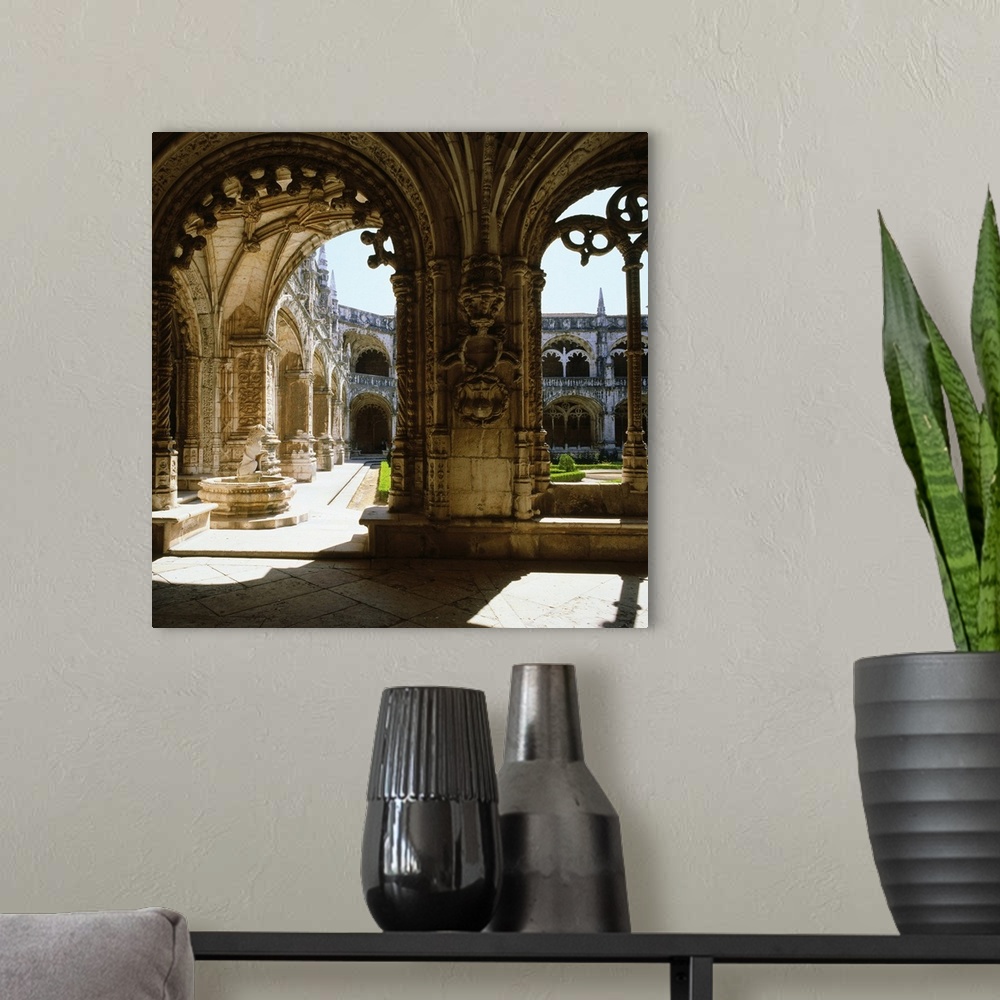 A modern room featuring Portugal, Lisbon, Belem, Jeronimos monastery, cloister