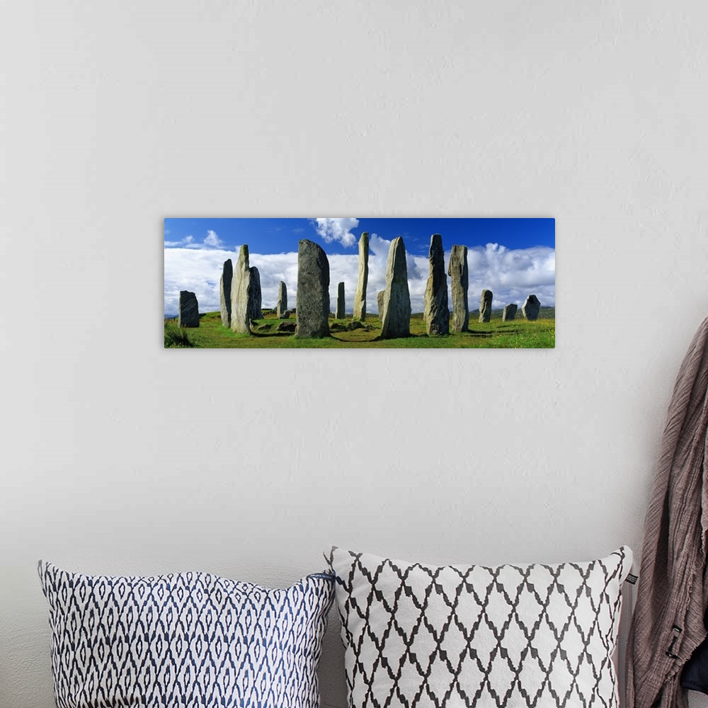 A bohemian room featuring Scotland, Hebrides, Lewis Island, Outer Hebrides, Callanish Stones