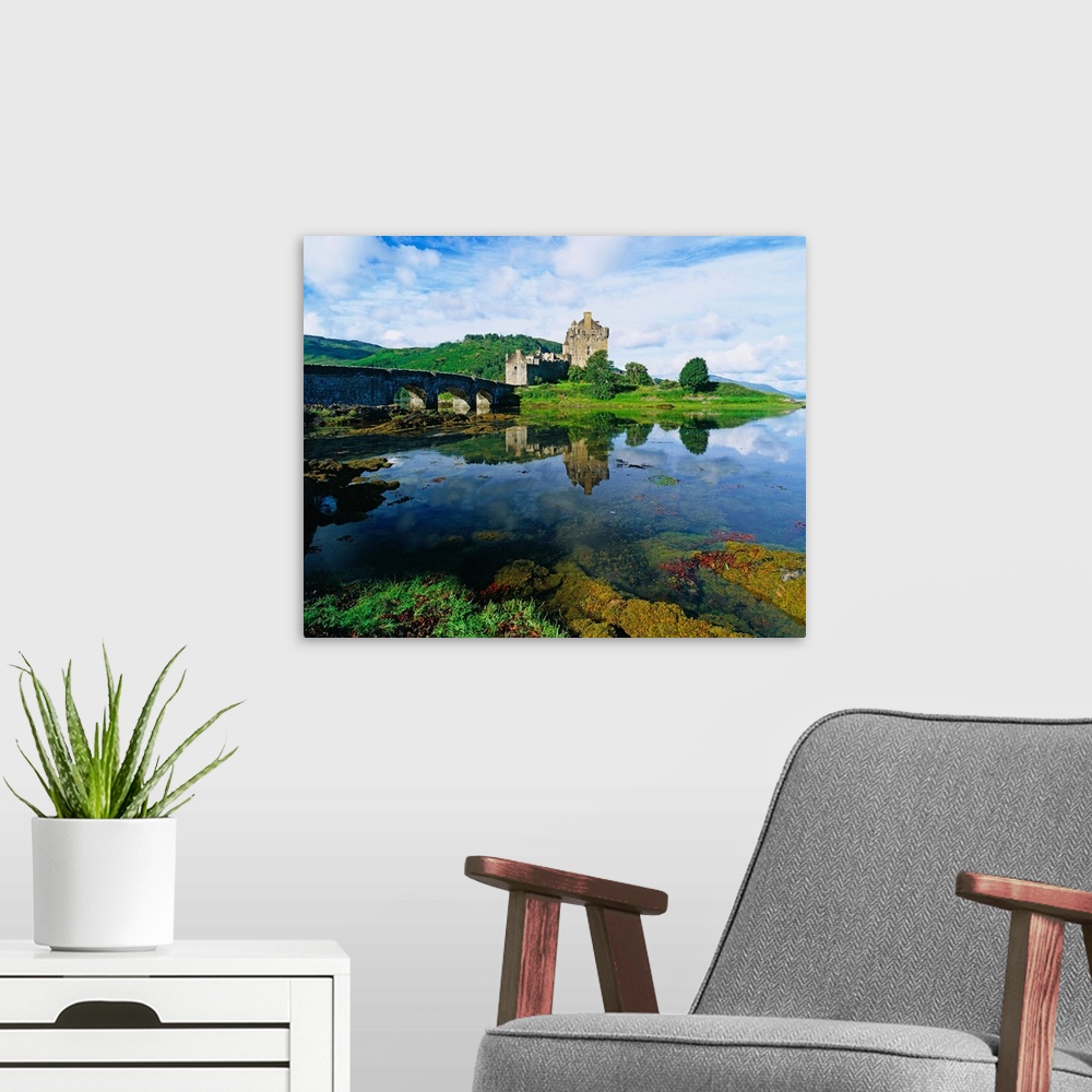 A modern room featuring Scotland, Highlands, Eilean Donan Castle