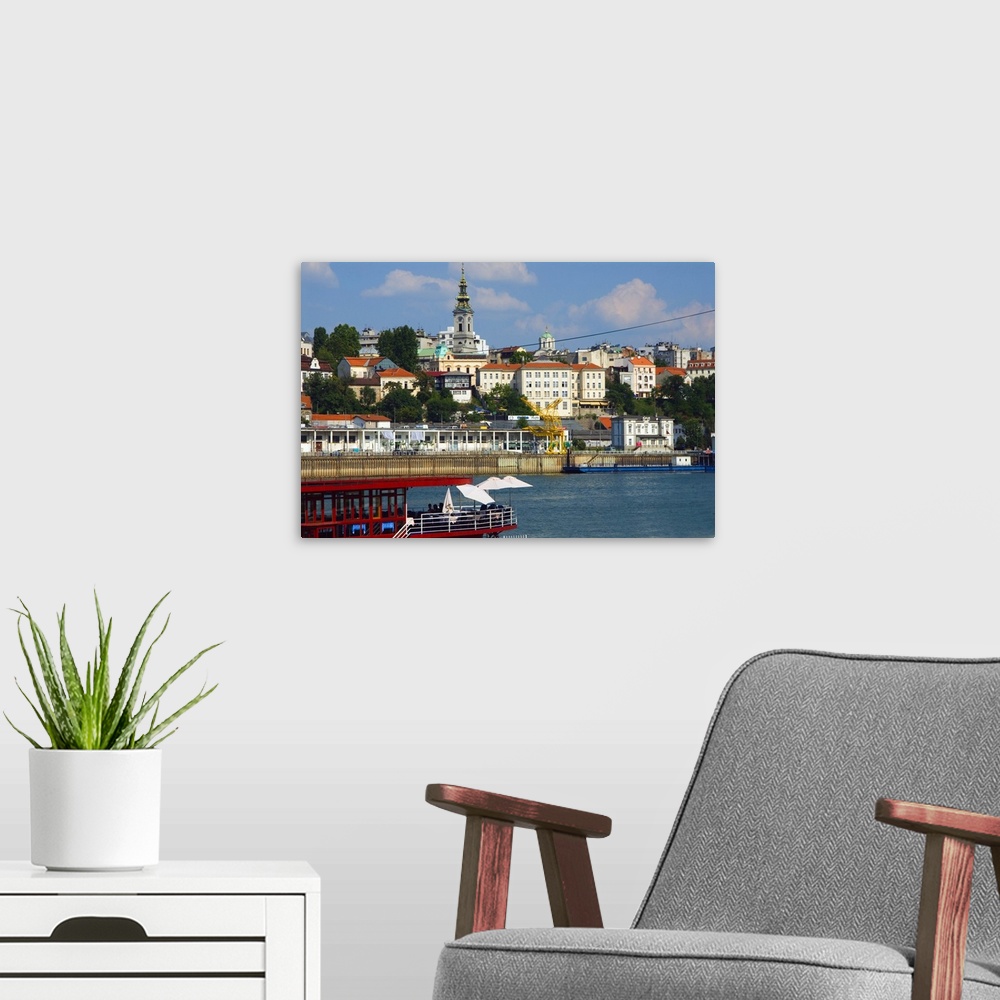 A modern room featuring Serbia, Belgrade, Town and Sava river