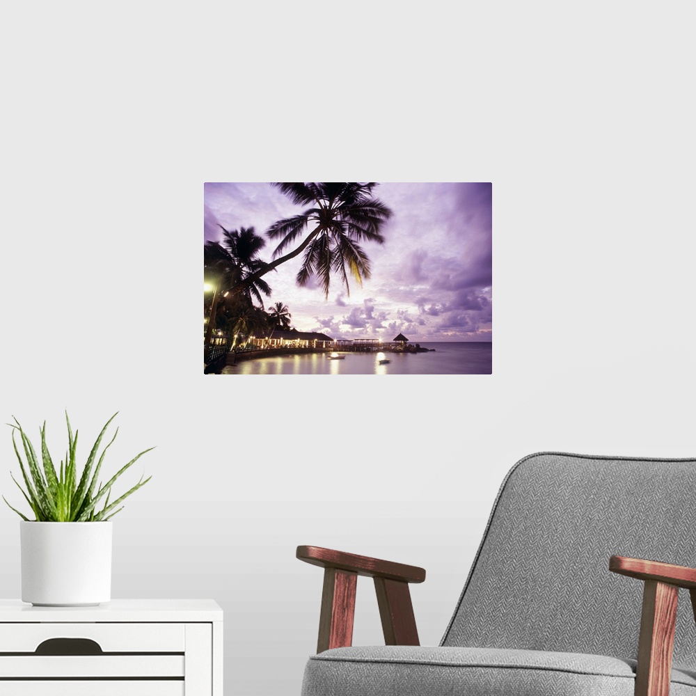 A modern room featuring Seychelles, Mahe island, Tropics, Indian ocean, The sunset