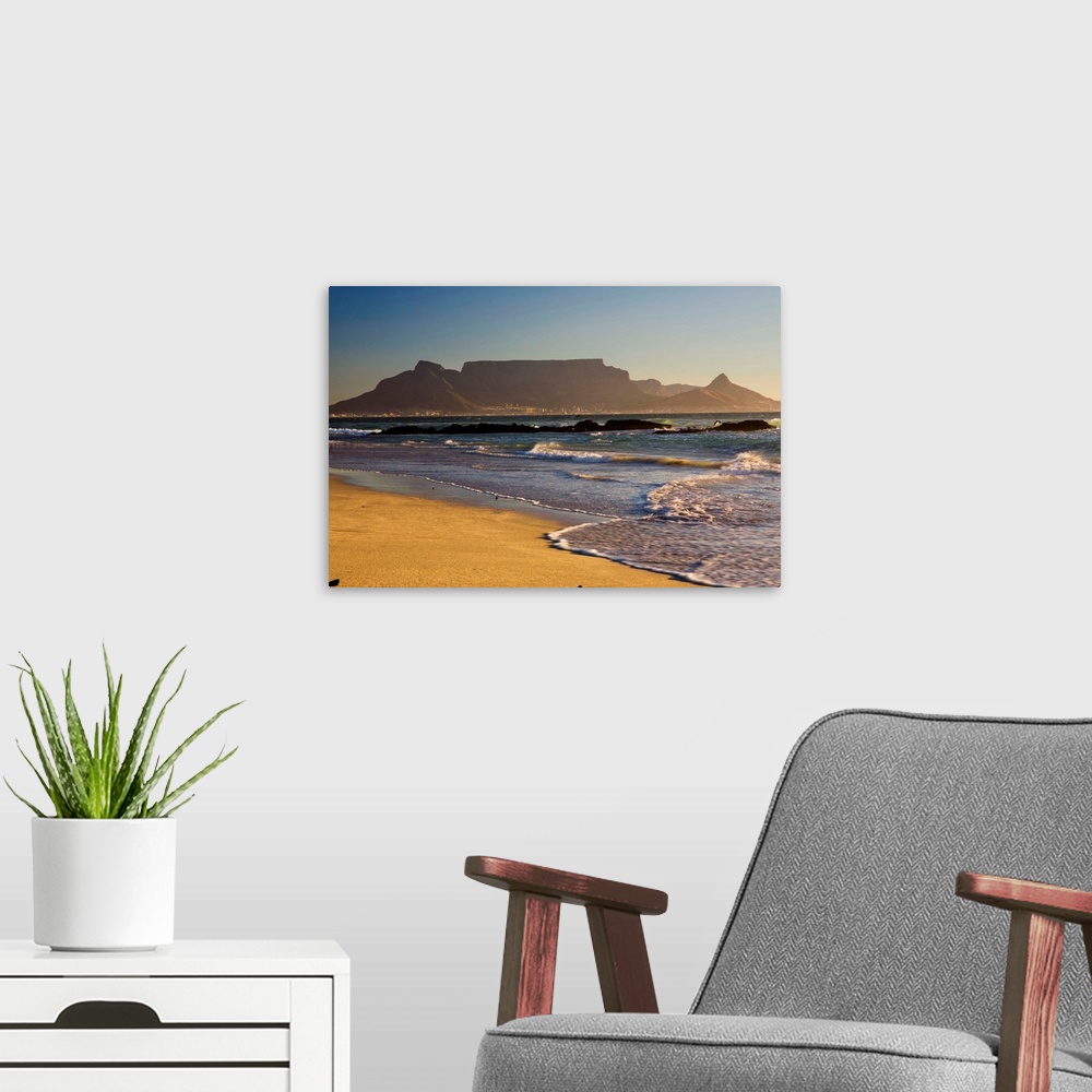 A modern room featuring South Africa, Cape Town, Table Mountain.