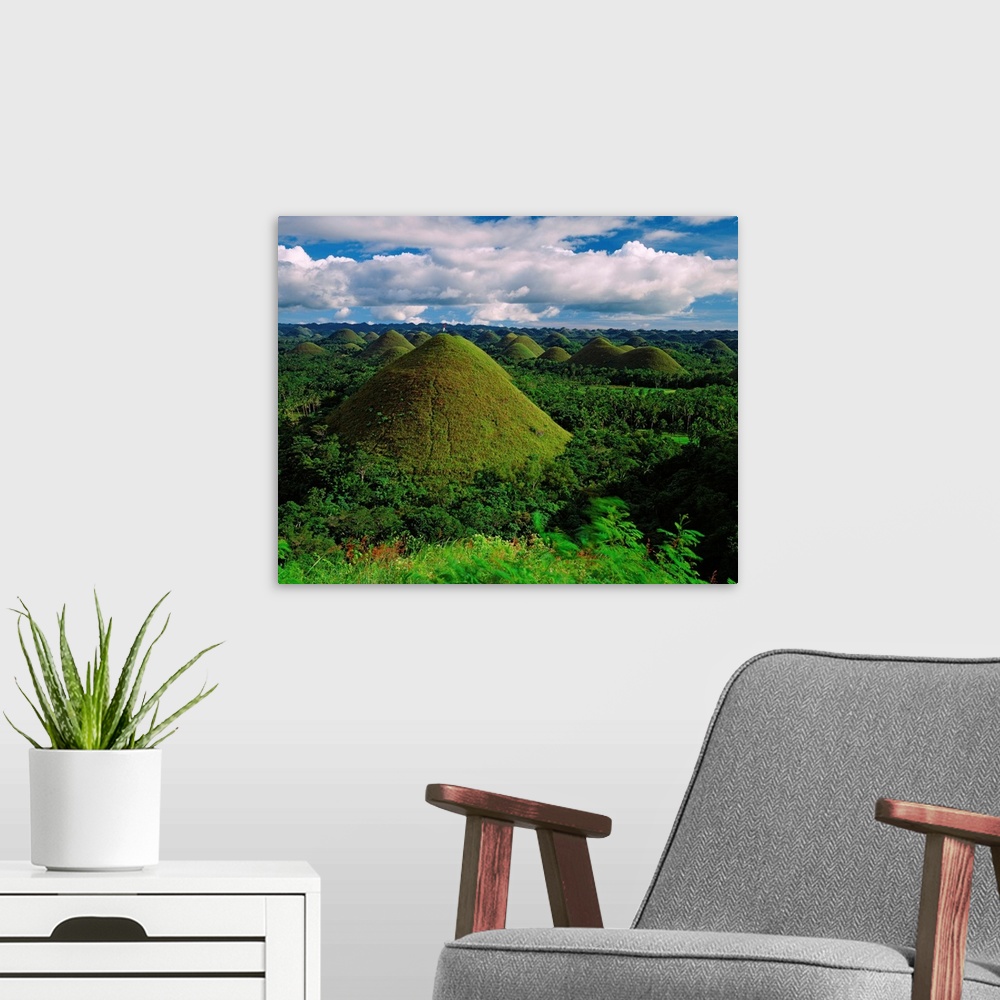 A modern room featuring Southeast Asia, Philippines, Visayas, Chocolate Hills