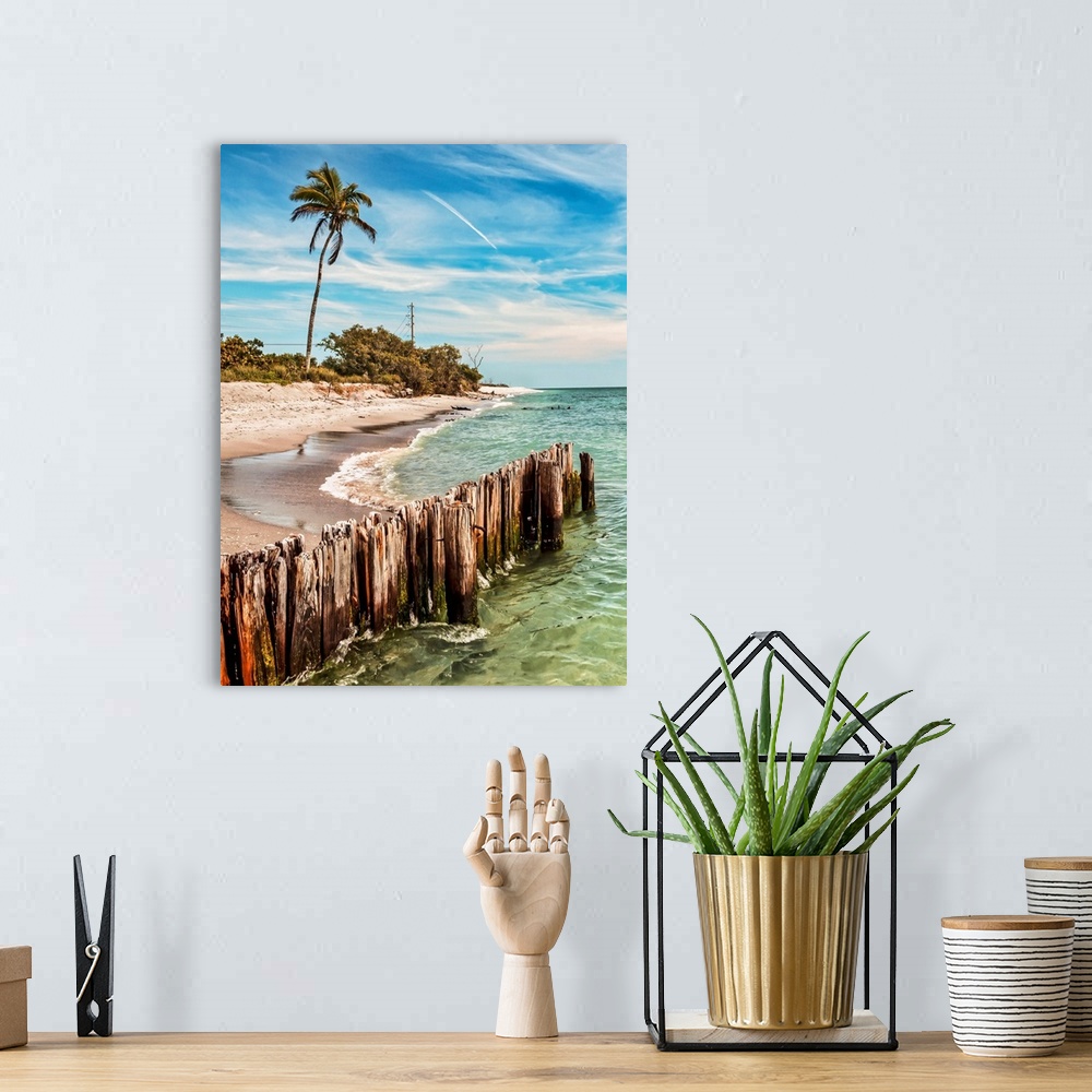 A bohemian room featuring Southwest Florida, Gulf of Mexico, Sanibel Island, beach scene.