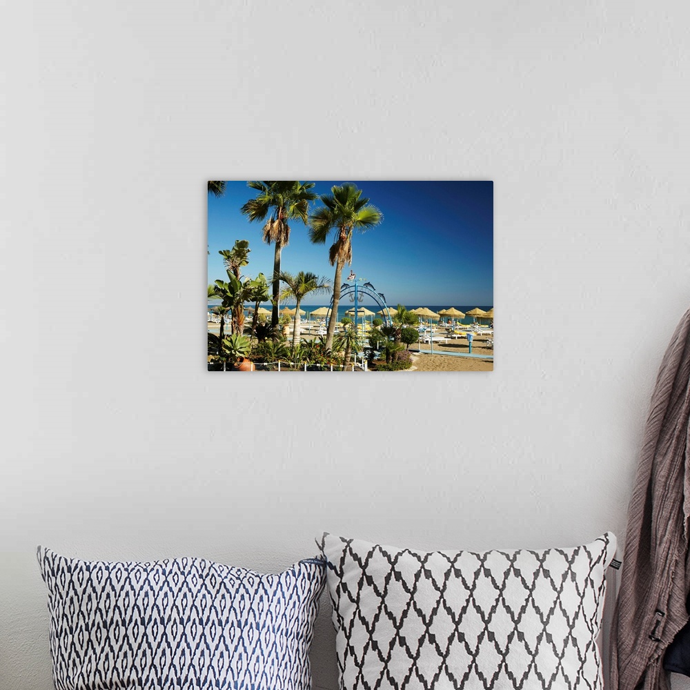 A bohemian room featuring Spain, Andalusia, Mediterranean area, Costa del Sol, Torremolinos, La Carihuela beach